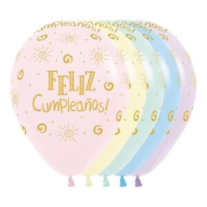 Globos con Helio color Pastel