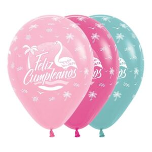 Globos Tropicales con Flamingos