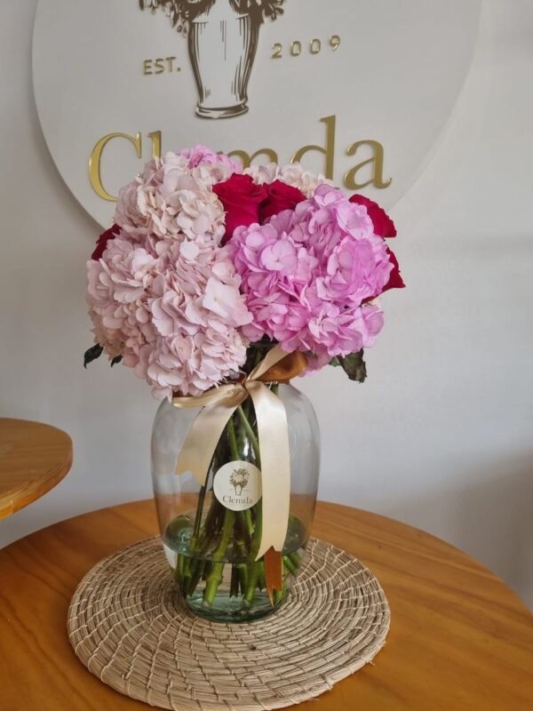 Jarron de Hortensias y Rosas - Imagen 5
